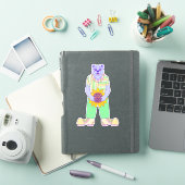 幸せな夏のクマ シール (iPadカバー)