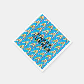 幸せな夏のレインボーフリップフロップ スタンダードカクテルナプキン (角)