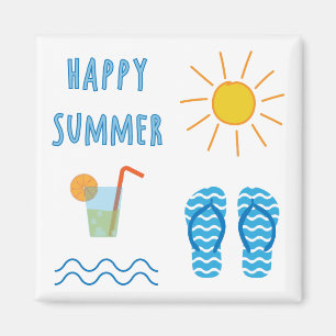 幸せな夏の磁石 マグネット