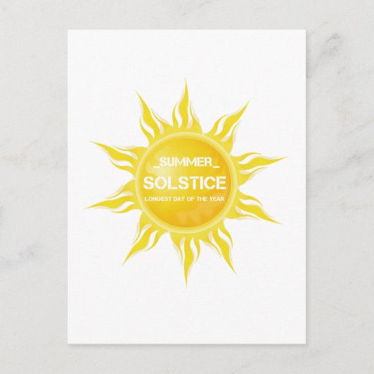 幸せな夏の至年間で最も長い日 ポストカード (正面)