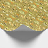 幸せな夏期おもしろいシームレスなパターン ラッピングペーパー (角)