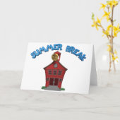 幸せな夏期休暇 カード (黄色い花)