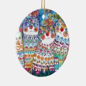 幸せな夏猫 セラミックオーナメント (右)