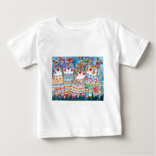 幸せな夏猫 ベビーTシャツ