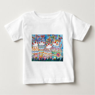 幸せな夏猫 ベビーTシャツ
