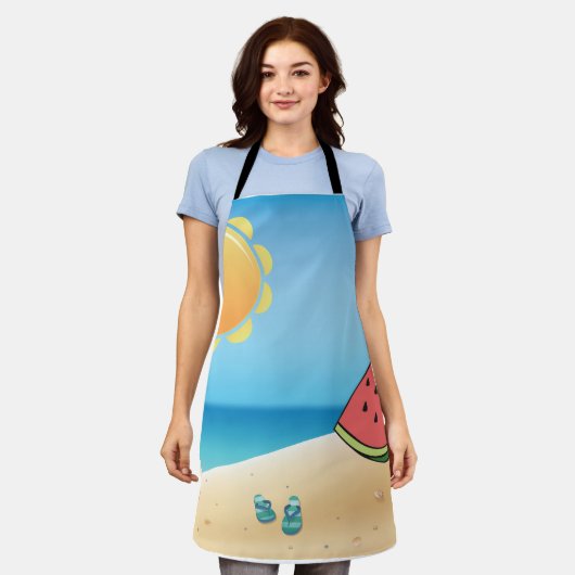 幸せな夏 エプロン (着用した状態)