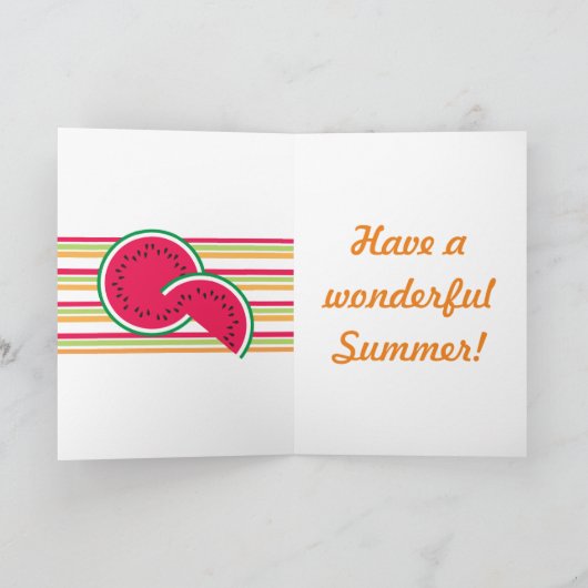 幸せな夏! カード (内部)