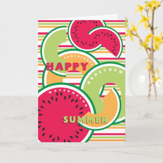 幸せな夏! カード (黄色い花)