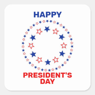 幸せな大統領の日 スクエアシール