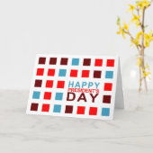 幸せな大統領Dayのモダンな正方形 カード (黄色い花)