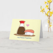 幸せな大豆一緒に カード (黄色い花)