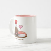 幸せな大豆 ツートーンマグカップ (正面左)