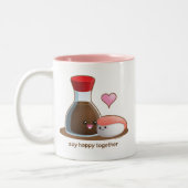 幸せな大豆 ツートーンマグカップ (左)