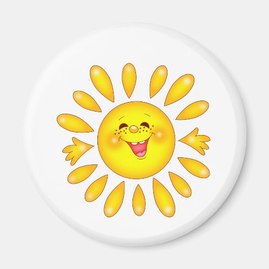 幸せな太陽 マグネット (正面)