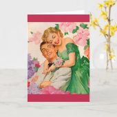 幸せな夫婦 カード (黄色い花)