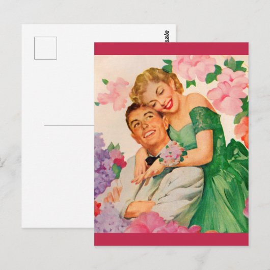 幸せな夫婦 ポストカード (正面/裏面)