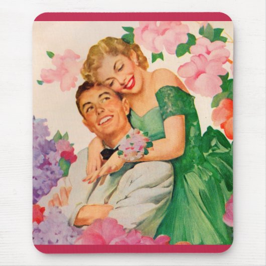 幸せな夫婦 マウスパッド (正面)