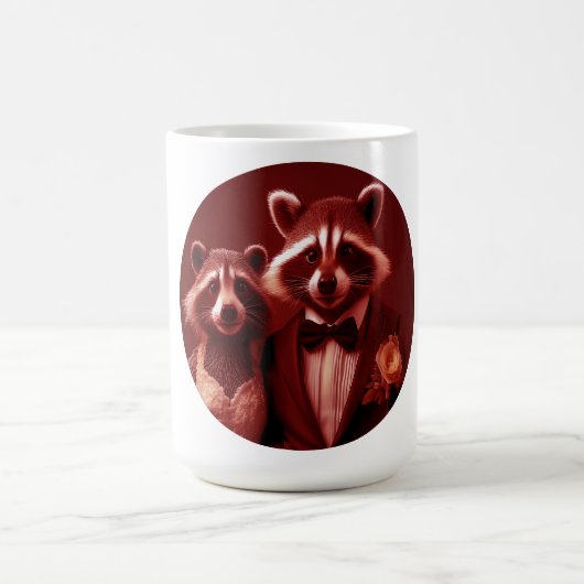 幸せな夫婦 ミスター&ミセス・ラコーン コーヒーマグカップ (中央)