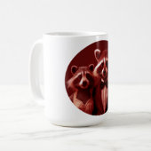 幸せな夫婦 ミスター&ミセス・ラコーン コーヒーマグカップ (正面左)