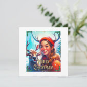 幸せな女と一緒に楽しいクリスマストナカイ 招待状 (スタンド正面)