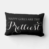 幸せな女の子がかわいらし引用文枕 ランバークッション (裏面)