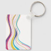 幸せな女の子と女の子が乗っ実在たキーチェーン キーホルダー (裏面)