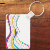 幸せな女の子と女の子が乗っ実在たキーチェーン キーホルダー (裏面)