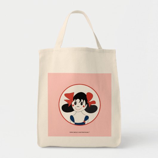 幸せな女の子のバッグ トートバッグ (正面)