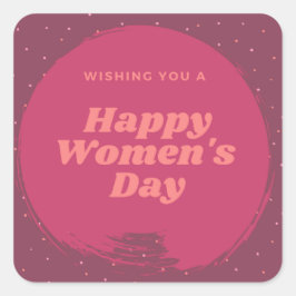 幸せな女の日は望みが赤い スクエアシール