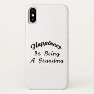 幸せな女性のための曾祖母は祖母です iPhone X ケース