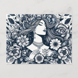 幸せな女性の日あらゆるところで女性を顕彰 ポストカード