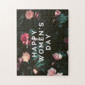 幸せな女性の日のフローラ ジグソーパズル (縦)