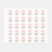 幸せな女性の日白 ラベル (シート)