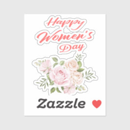 幸せな女性の日 シール