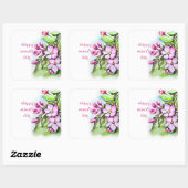 幸せな女性の日 スクエアシール (シート)