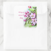 幸せな女性の日 スクエアシール (バッグ)