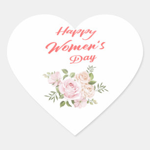 幸せな女性の日 ハートシール
