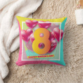 幸せな女性の日!3月8日国際的祝 クッション (ブランケット)