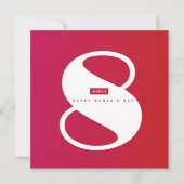 幸せな女性の日！3月8日国際的祝 招待状 (正面)