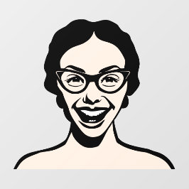 幸せな女性 ウィンドウサイン