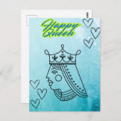 幸せな女王様。 ポストカード (正面/裏面)