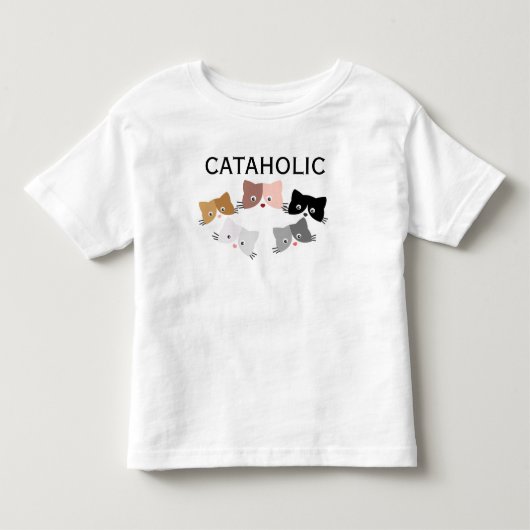 幸せな好奇心いっぱいの子猫たち トドラーTシャツ (正面)