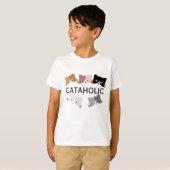 幸せな好奇心の子猫 Tシャツ (正面フル)