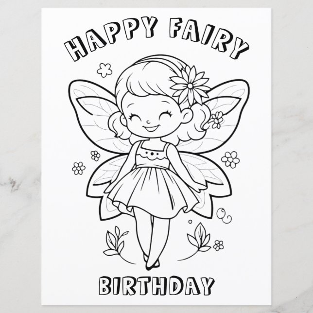 幸せな妖精の誕生日パーティーアクティビティ (正面)