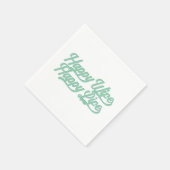 幸せな妻と幸せな人生お母さんの日 | 紙ナプキン スタンダードカクテルナプキン (角)