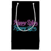 幸せな妻と幸せな人生の母の日|抱き枕 スモールペーパーバッグ (正面)