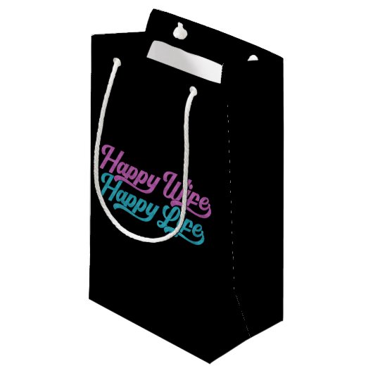 幸せな妻と幸せな人生の母の日|抱き枕 スモールペーパーバッグ (正面アングル)