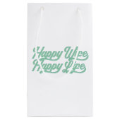 幸せな妻と幸せな人生の母の日|抱き枕 スモールペーパーバッグ (裏面)