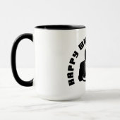 "幸せな妻幸せな生命コーヒー・マグ" マグカップ (左)