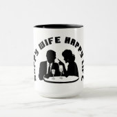 "幸せな妻幸せな生命コーヒー・マグ" マグカップ (中央)